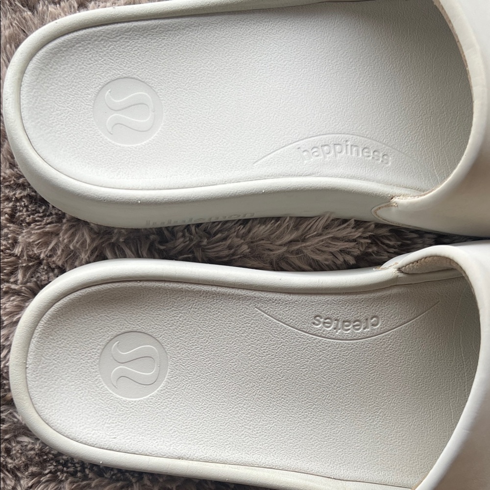 lululemon athletica Cream Slide Sandals - Women's Slip-On Comfort - Picture 7 of 12